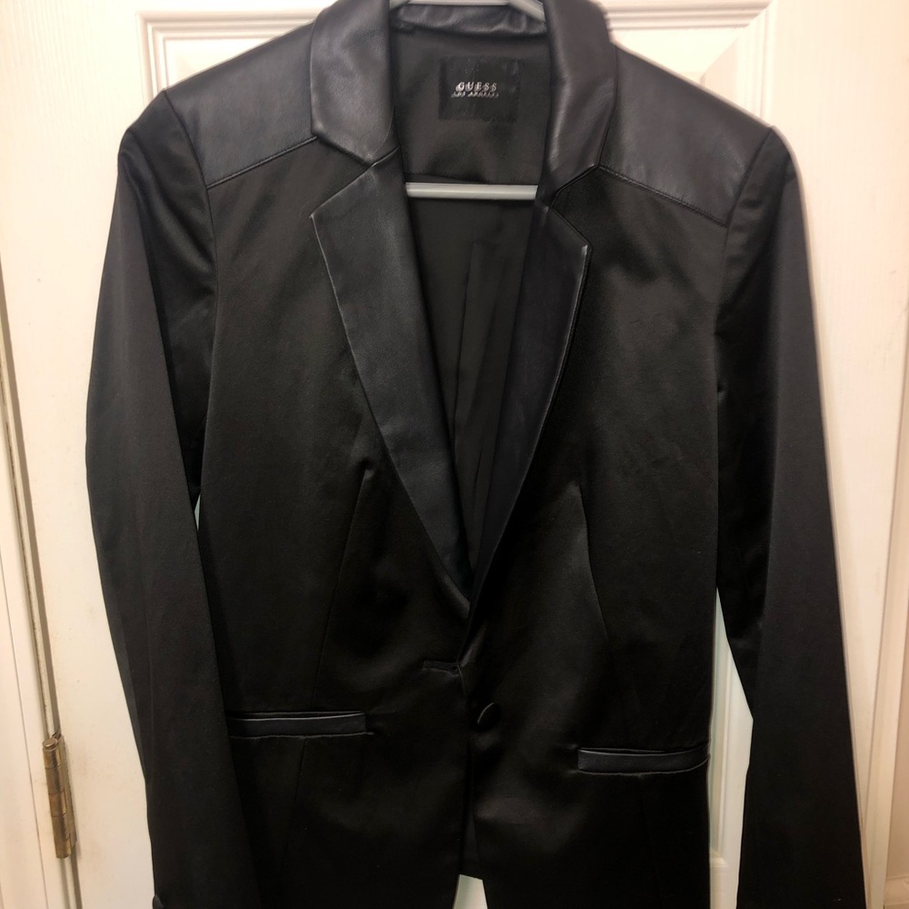 Guess Faux Leather Blazer